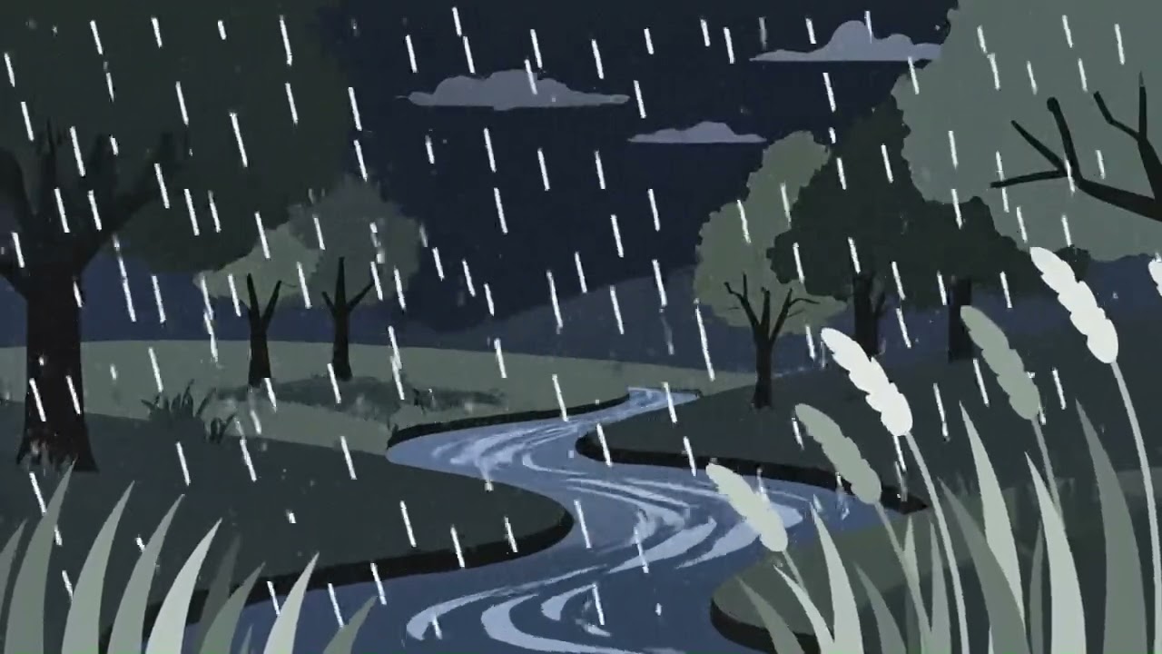 Fall Asleep Fast | Soothing River & Rain Sounds🌧️ by Le Lonely Lapin