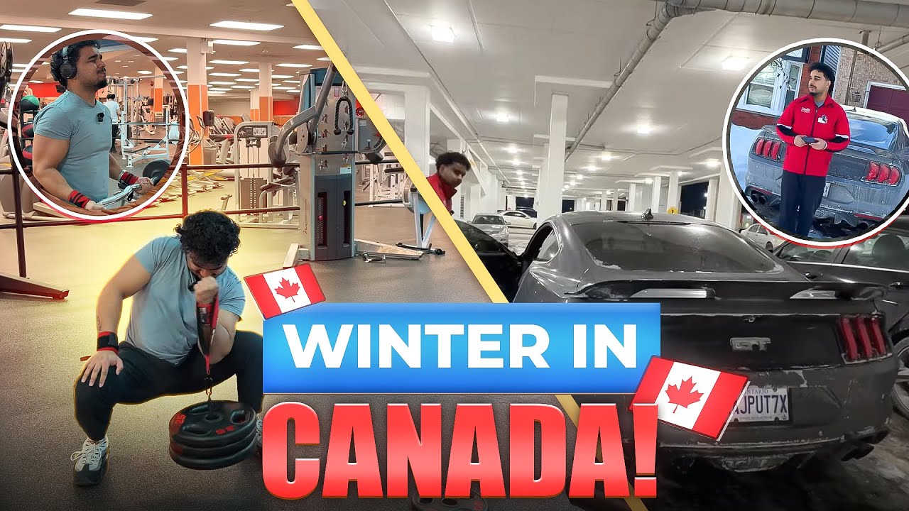 -15°C Cold Start ❄️ | Will My Mustang GT Survive Canadian Winter? + LEG DAY 🏋️‍♂️
