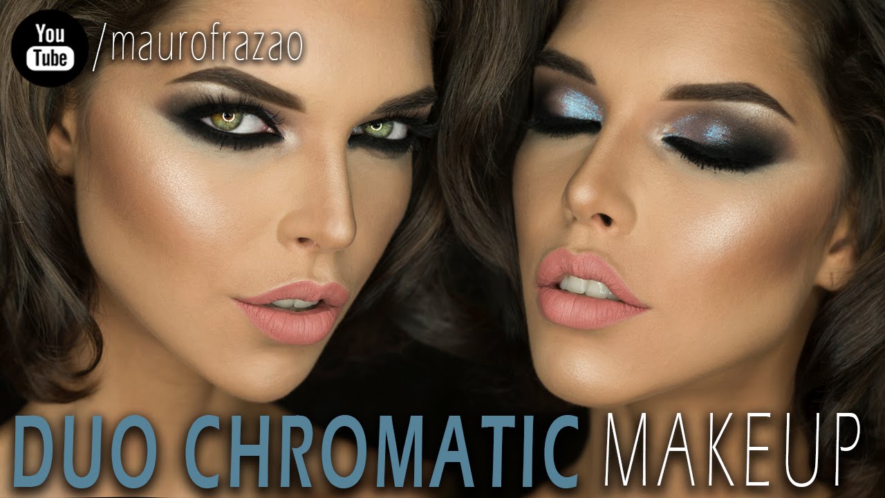 MAQUIAGEM ESFUMADO DIAGONAL FURTA-COR  | SMOKEY DUO CHROMATIC MAKEUP TUTOTIAL @MAUROFRAZAO
