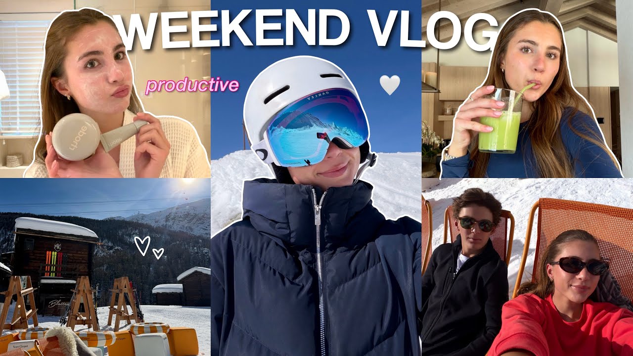 CHILL & PRODUCTIVE WEEKEND IN MY LIFE 2026 *skiing vlog, baking, natural makeup*