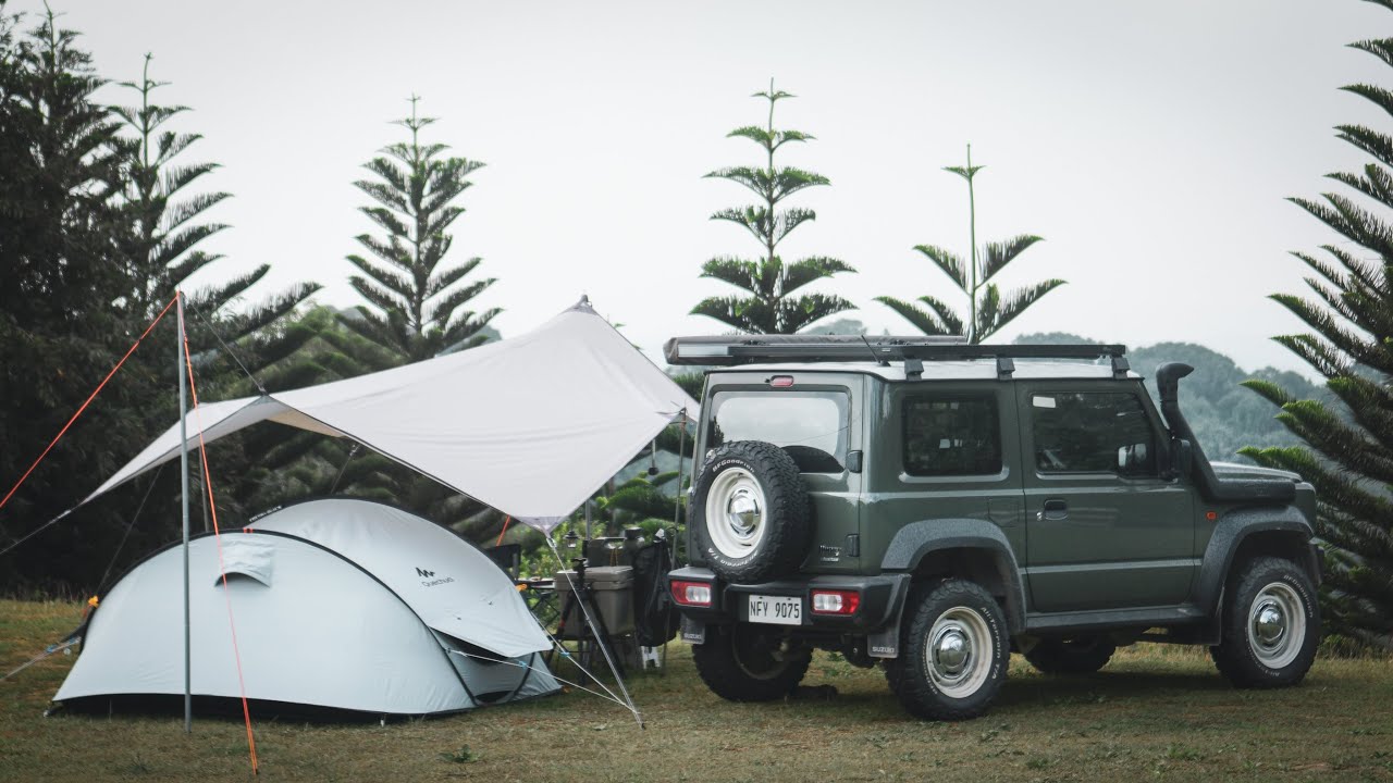 SOLO CAR CAMPING at TANAY HIGHLANDS Rizal | Solo Car Camping Set-up | Suzuki Jimny