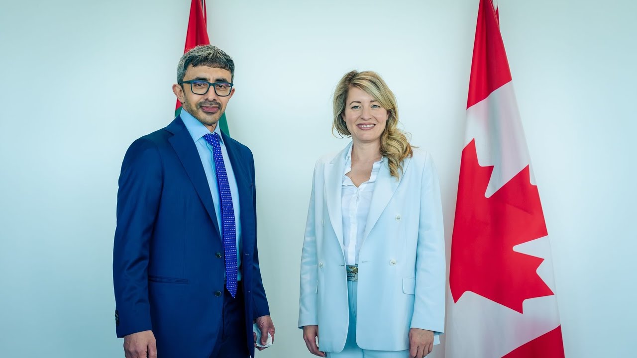 Sheikh Abdullah bin Zayed UAE Deputy Prime Minister meets with the Canadian Minister of Industry
