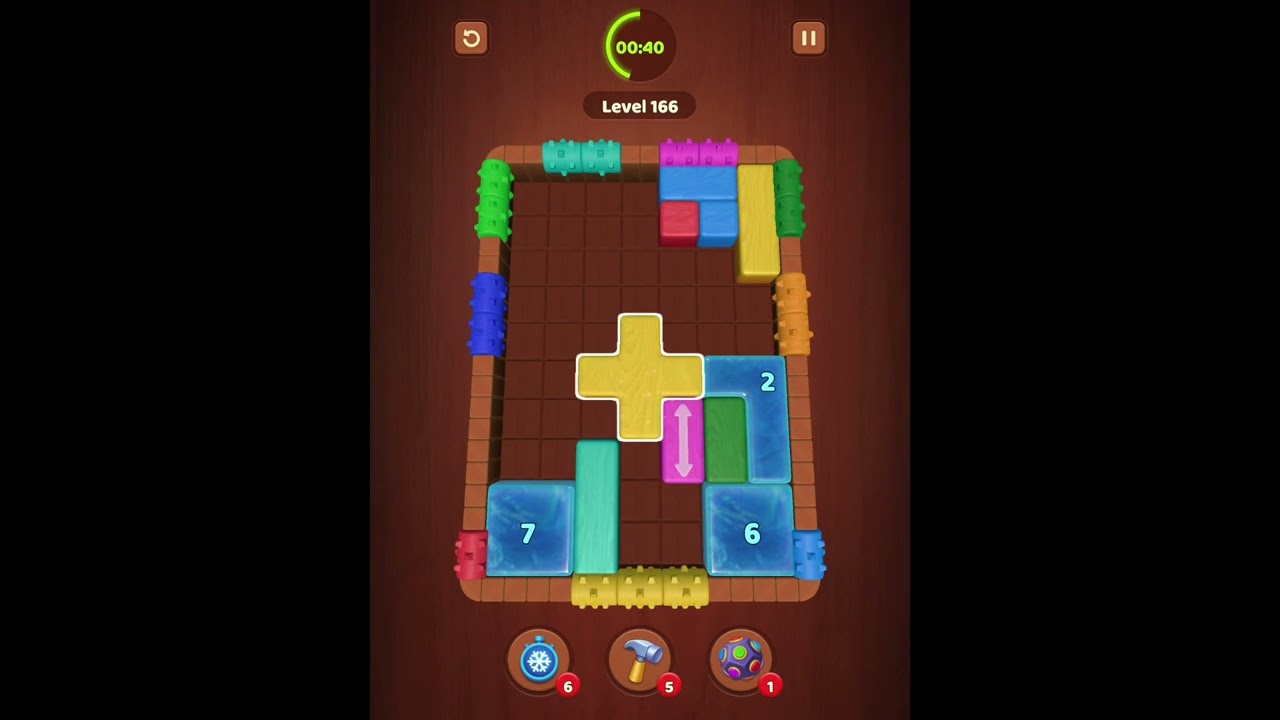 Wood Block Jam - Classic Block Puzzle, Fresh Challenge Levels 161-170