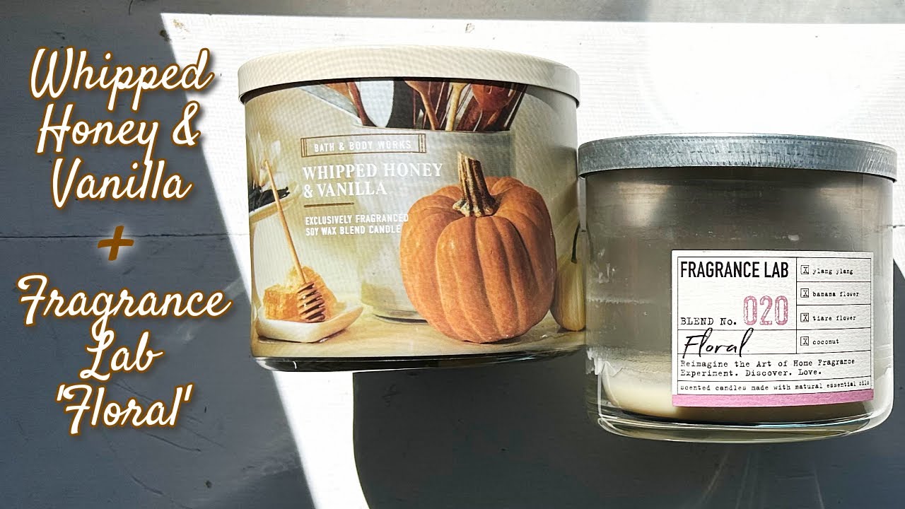 Whipped Vanilla & Honey 🍯 with vault Fragrance Lab ‘Floral’  🍯 Bath & Body Works candle review