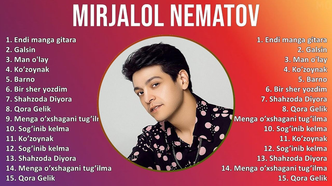 Mirjalol Nematov 2025 MIX Top Hits - Endi manga gitara, Galsin, Man o'lay, Ko’zoynak