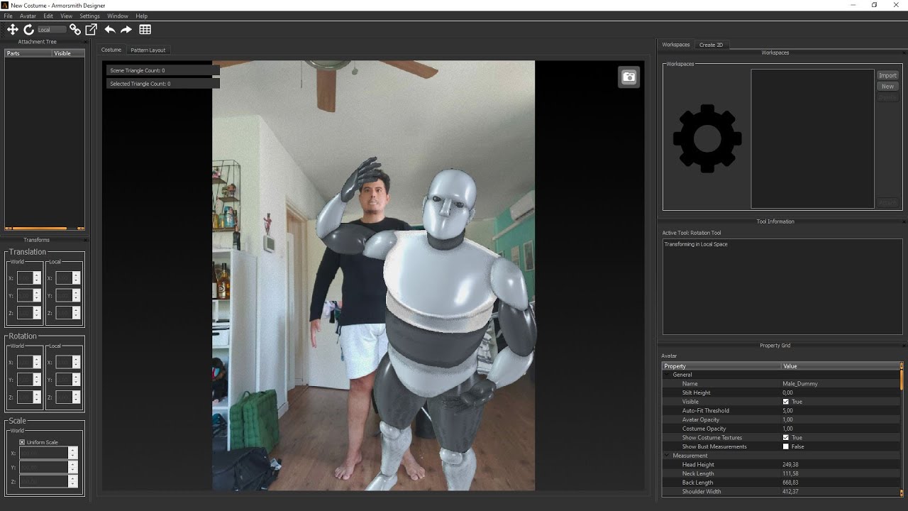 Armorsmith New Avatar Scaling