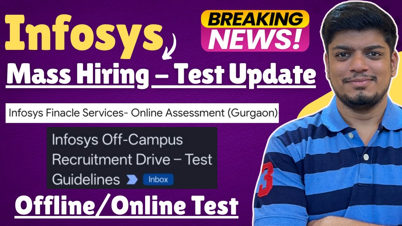 🔥Массовый набор персонала в Infosys - онлайн и офлайн тестирование | Обновления по тестированию с...