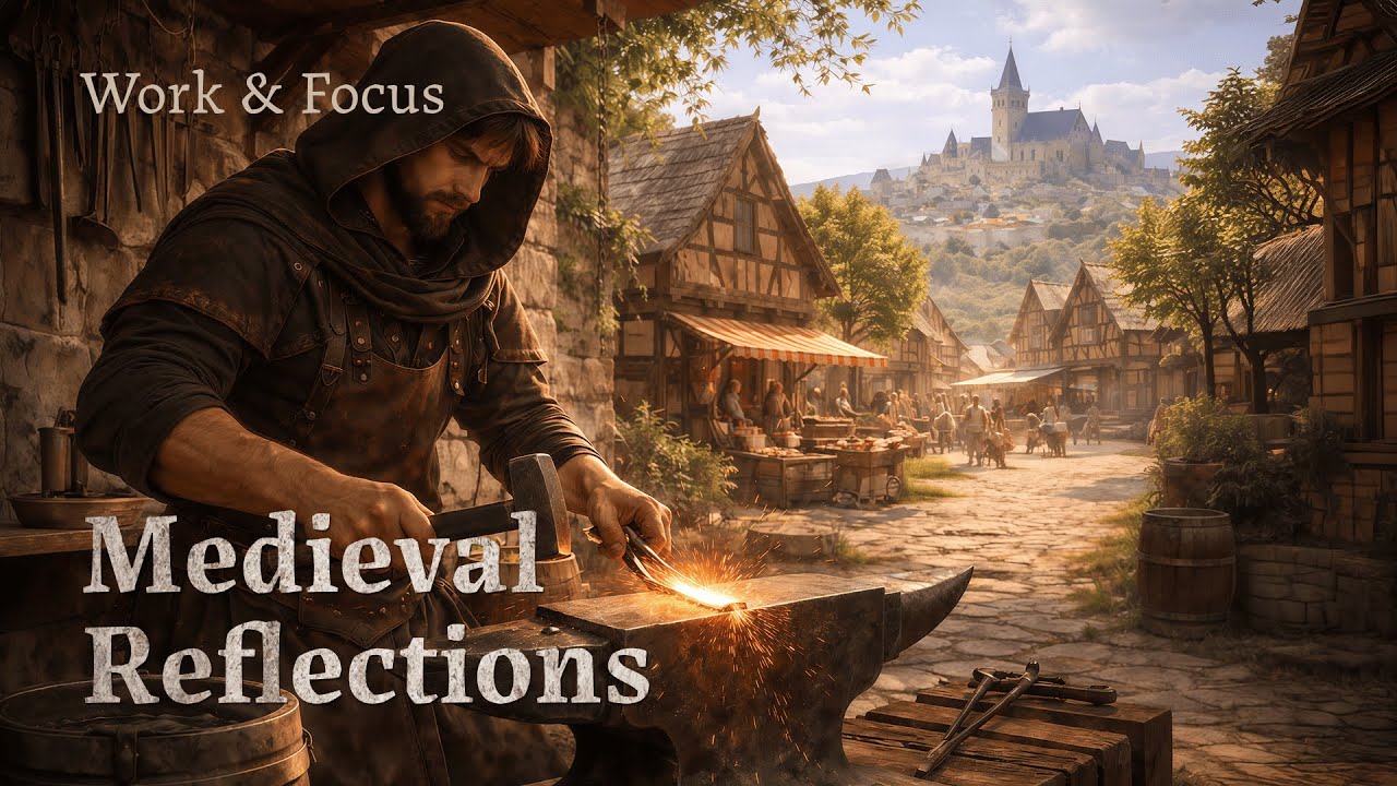 Quiet Medieval Reflections 📖 Fantasy Music for Study, Work & Focus (3 Hours)
