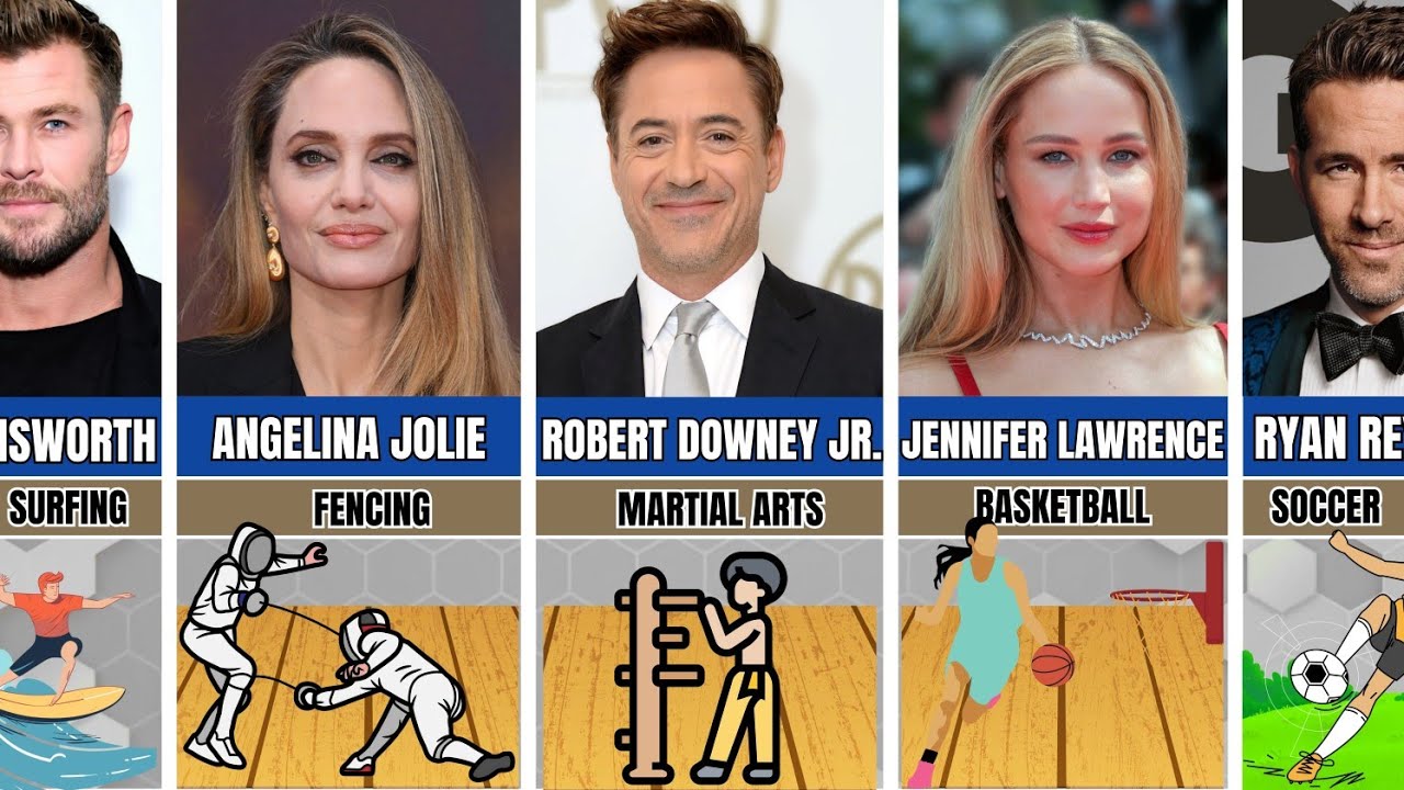 Hollywood Celebs & Their Favorite Sports 😲🏀⚽🎾