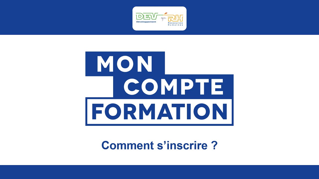 Comment s'inscrire sur moncompteformation ?