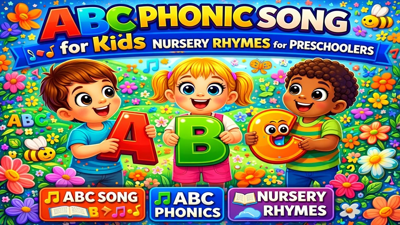 ABC Phonic Song for Kids | Nursery Rhymes for Preschoolers #earlylearning #alphabetlearning #abcd