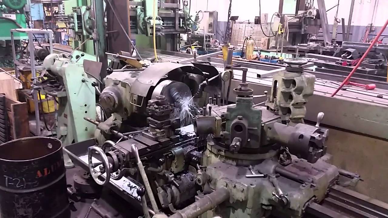 Machining on a old turret lathe