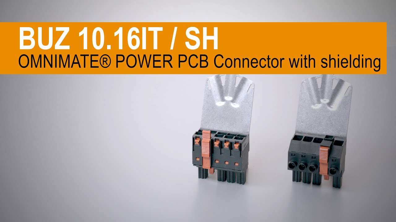 Handling - PCB Connector BUZ 10.16IT with shielding