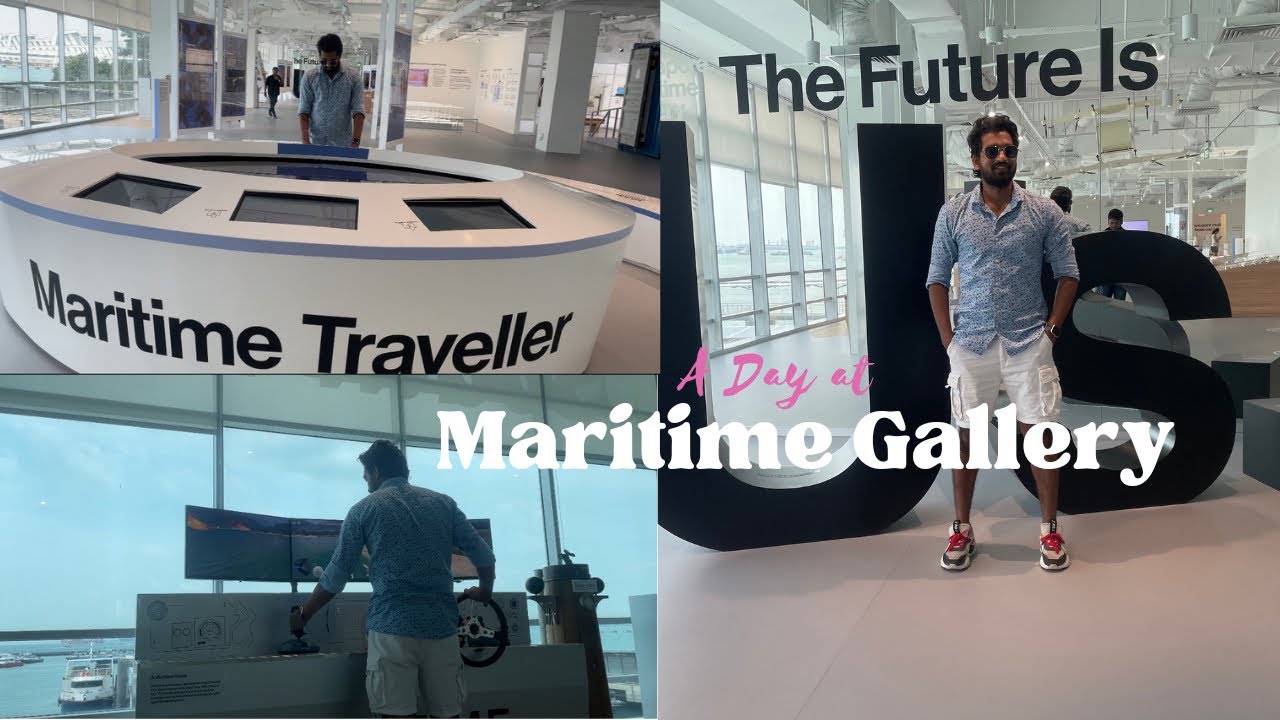 A day at singapore maritime gallery 4K || Singapore marina port || International port hub