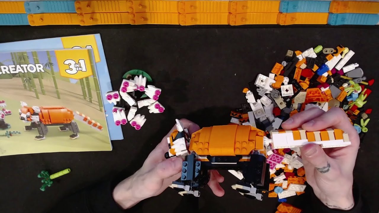 LEGO Creator 3 in 1 Majestic Tiger 31129 alternate build and review. Red Panda! Not my favorite.