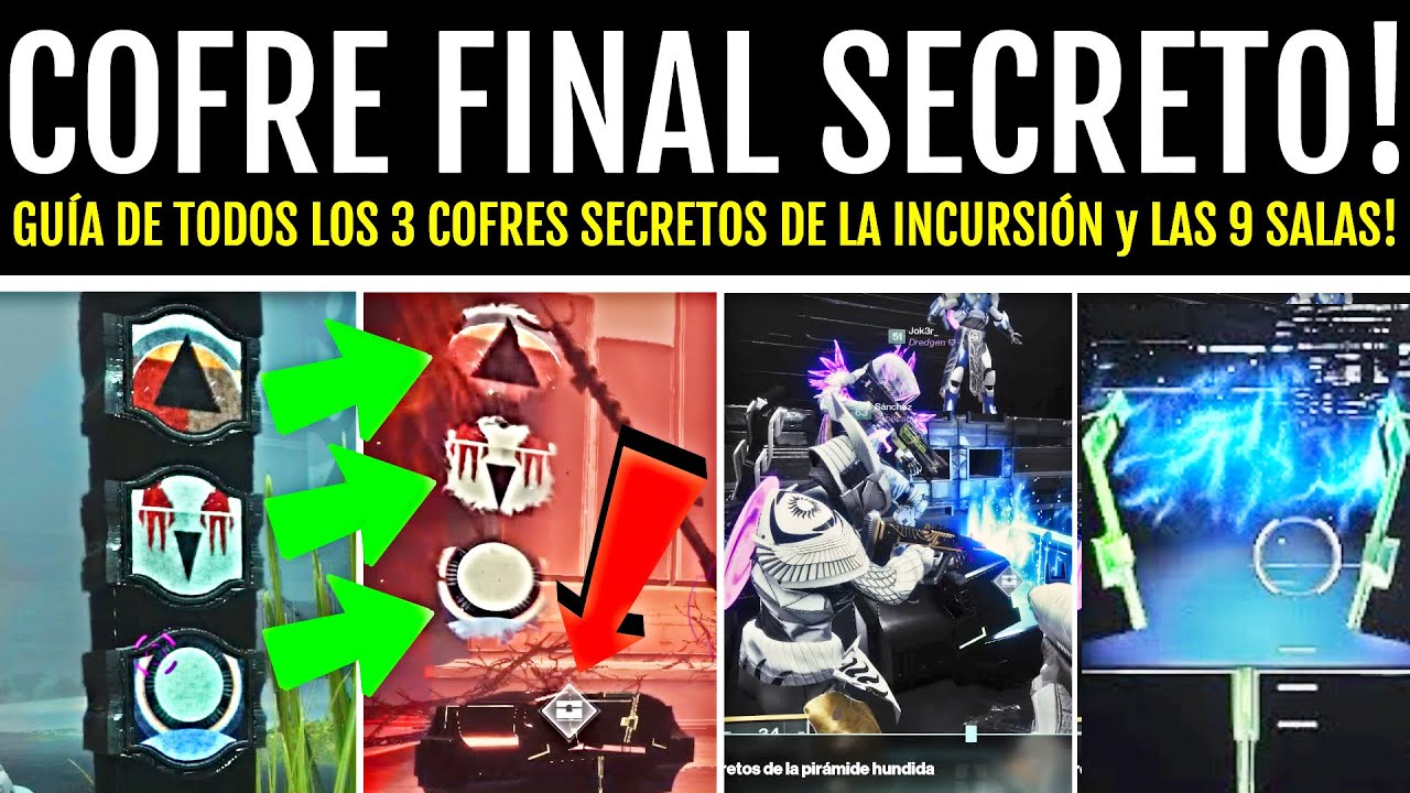 TODOS los 3 COFRES y las 9 SALAS SECRETAS! - ARMAS ROJAS GARANTIZADAS (Voto del Discípulo) Destiny 2
