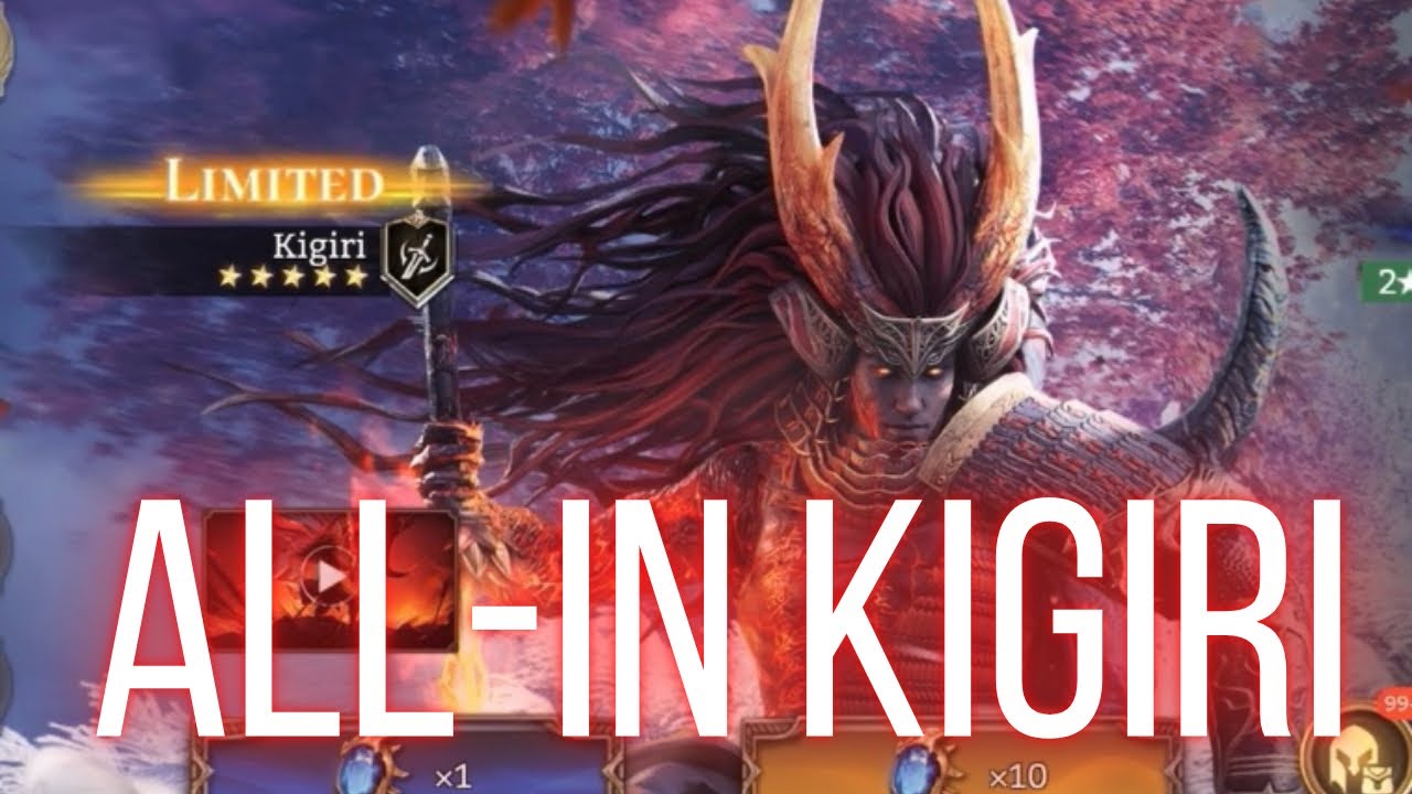 🤬UNFORTUNATE ALL-IN FOR LIMITED KIGIRI‼️8 LEGENDARIES pull #watcherofrealms #draelynevent 