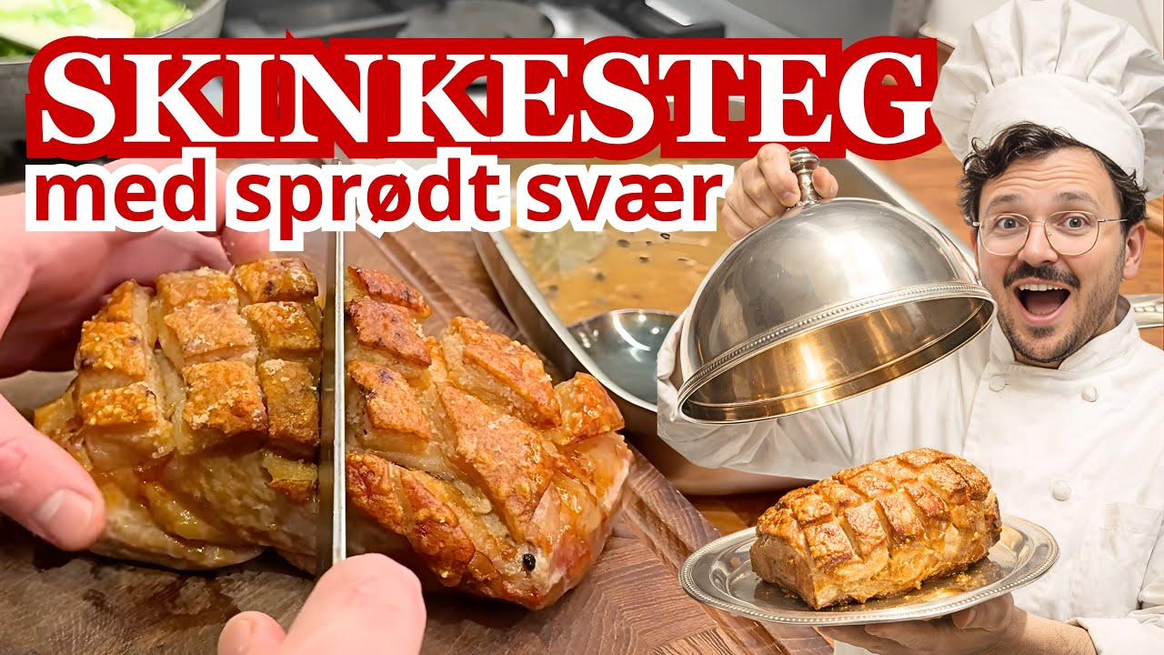 Sådan laver du skinkesteg med sprød svær som en mesterkok - bonus opskrift flødekartofler