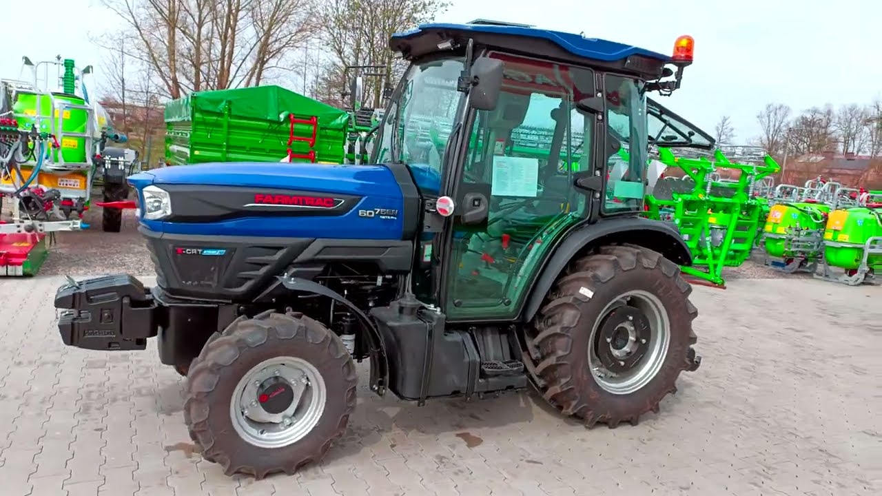 Ciągnik FARMTRAC 6075EN CAB 12/12 SADOWNICZY PREZENTACJA  AGROSTAL