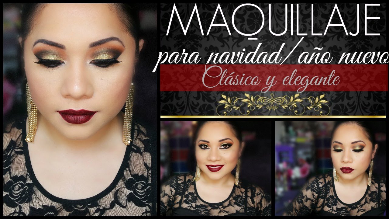 Maquillaje dorado para navidad/año nuevo por Fantasticazul