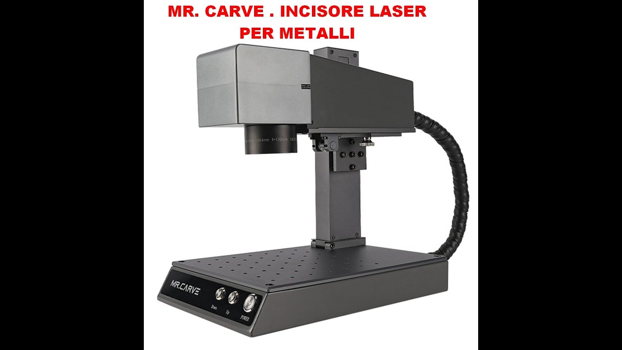 Recensione e test sul testo incisore laser fibra per metalli: MR.CARVE M1 PRO. parte 1