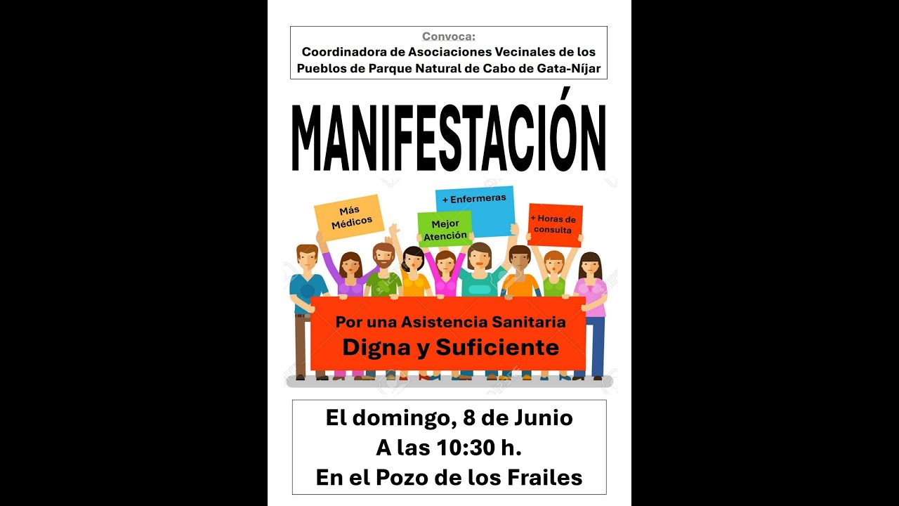 Contra el recorte en sanidad * Cabo de Gata - Níjar - junio 2.025