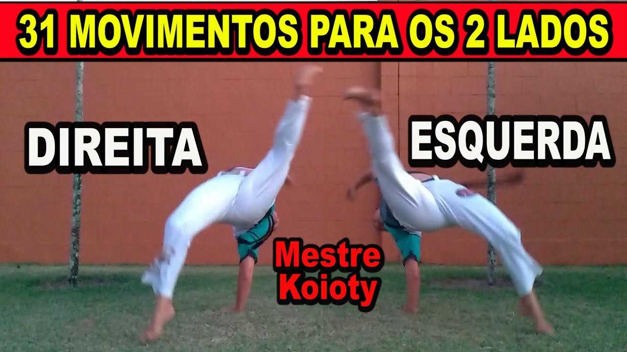 Capoeira Direita e esquerda - 31 Movimentos de capoeira - Mestre Koioty - Capoeira Herança de Zumbi