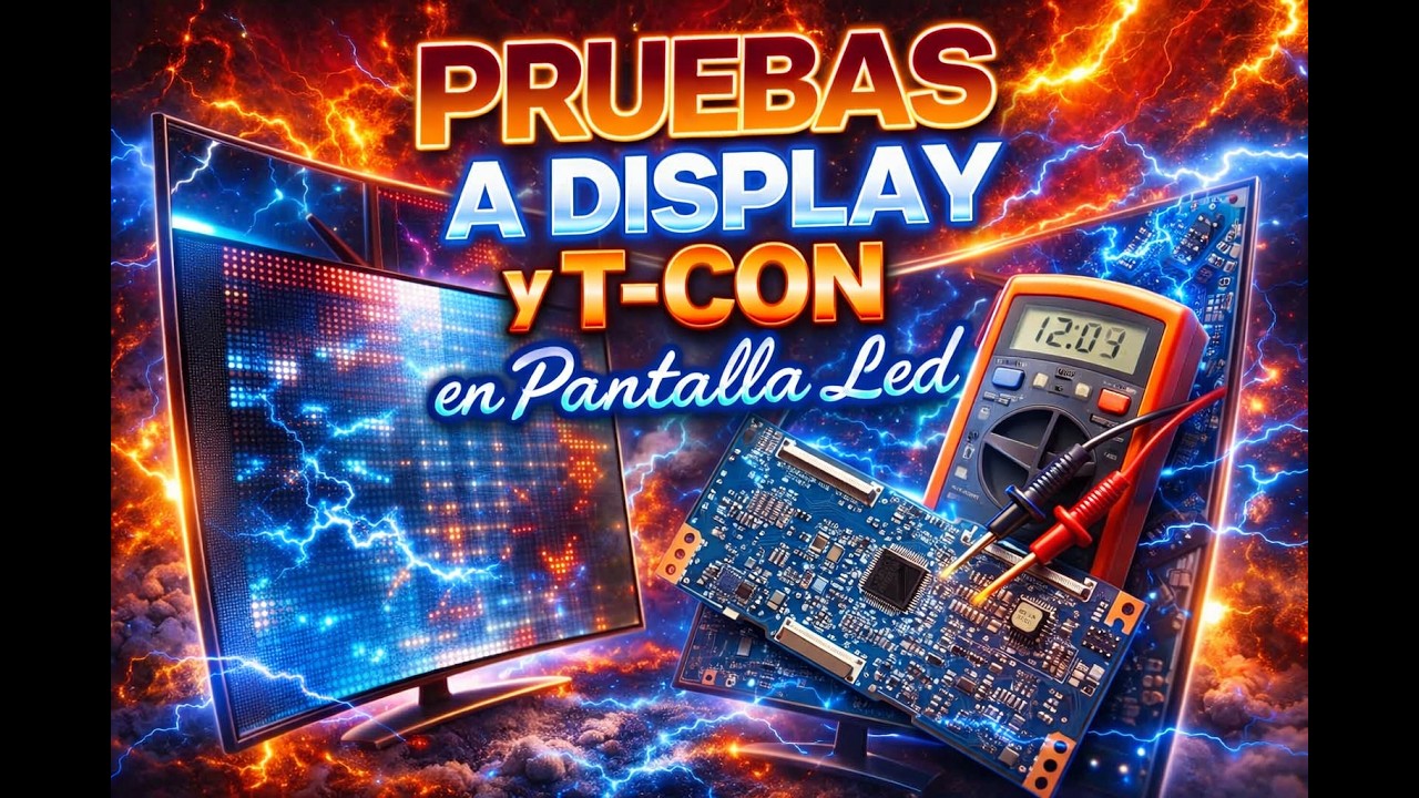 Pruebas a Display y T-con en pantallas Led  - CICAP