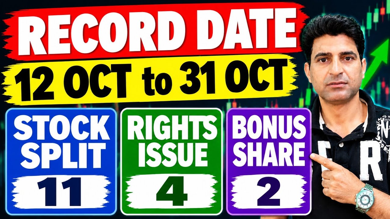 11 STOCK SPLIT RECORD DATES 3 BONUS AUR 4 RIGHTS SHARE KI | BONUS SHARE LATEST NEWS | WANI WING | 