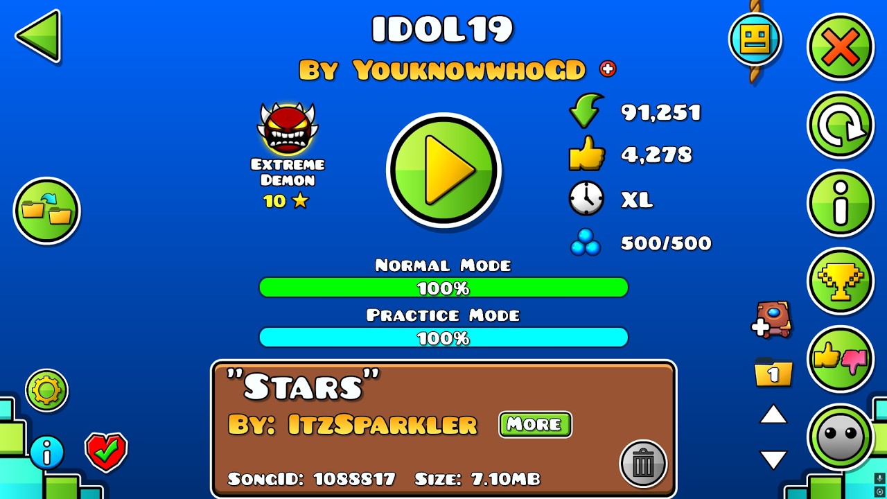 IDOL19 by YouknowwhoGD (Extreme Demon)