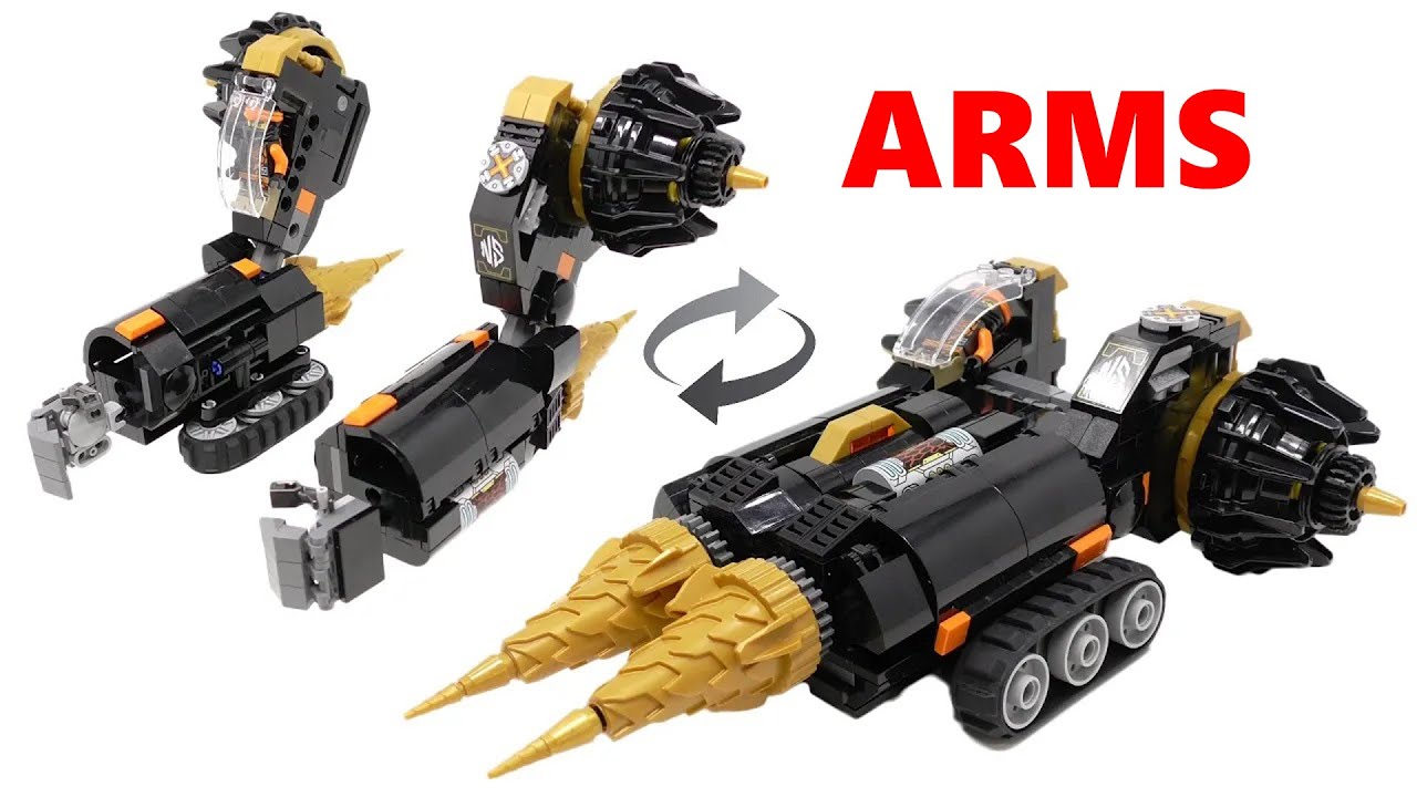 Upgrading NinjaGo Combo Mech 1/5 [Arms - COLE's Driller] - Viewer's Ideas