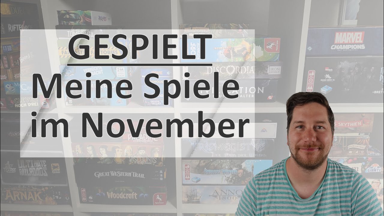 Gespielt! Das kam im November auf den Tisch