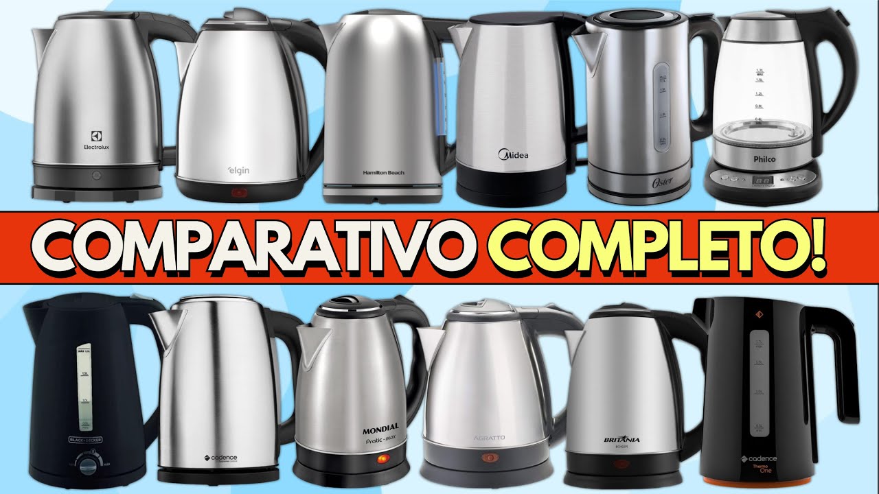 Chaleira Elétrica Custo Benefício 2025! Qual a Melhor? TOP 12!