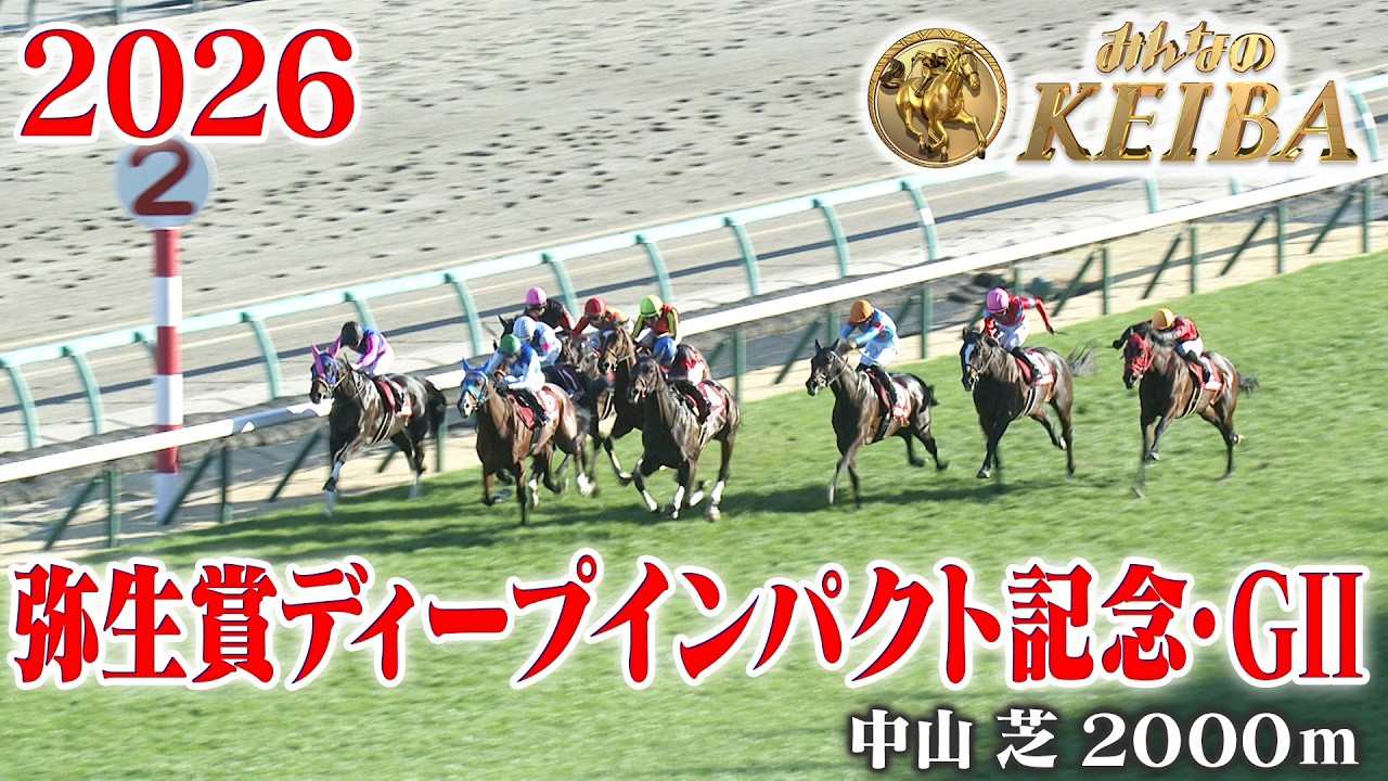 【弥生賞ディープインパクト記念・GⅡ】弥生賞 中山 芝 2000m 2026 レース  【みんなのKEIBA】