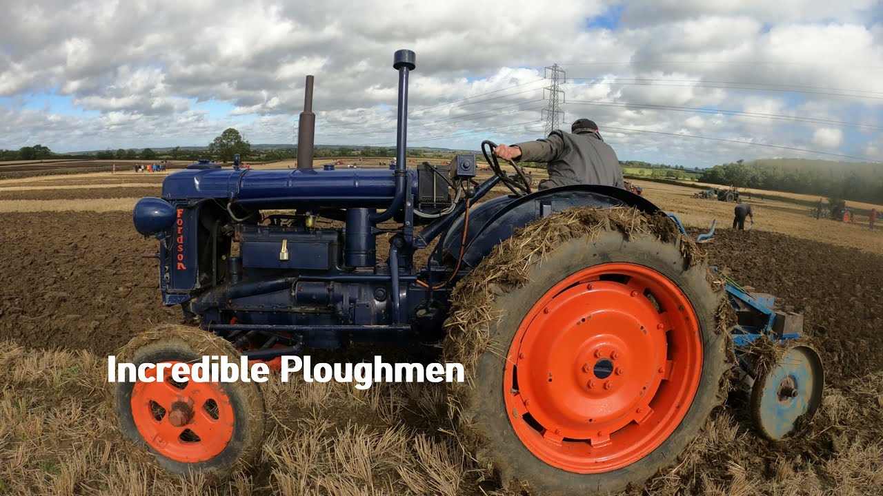 1950 Fordson Major E27N 4.4 Litre 4-Cyl Petrol/TVO Tractor (27HP) With Ransomes Plough