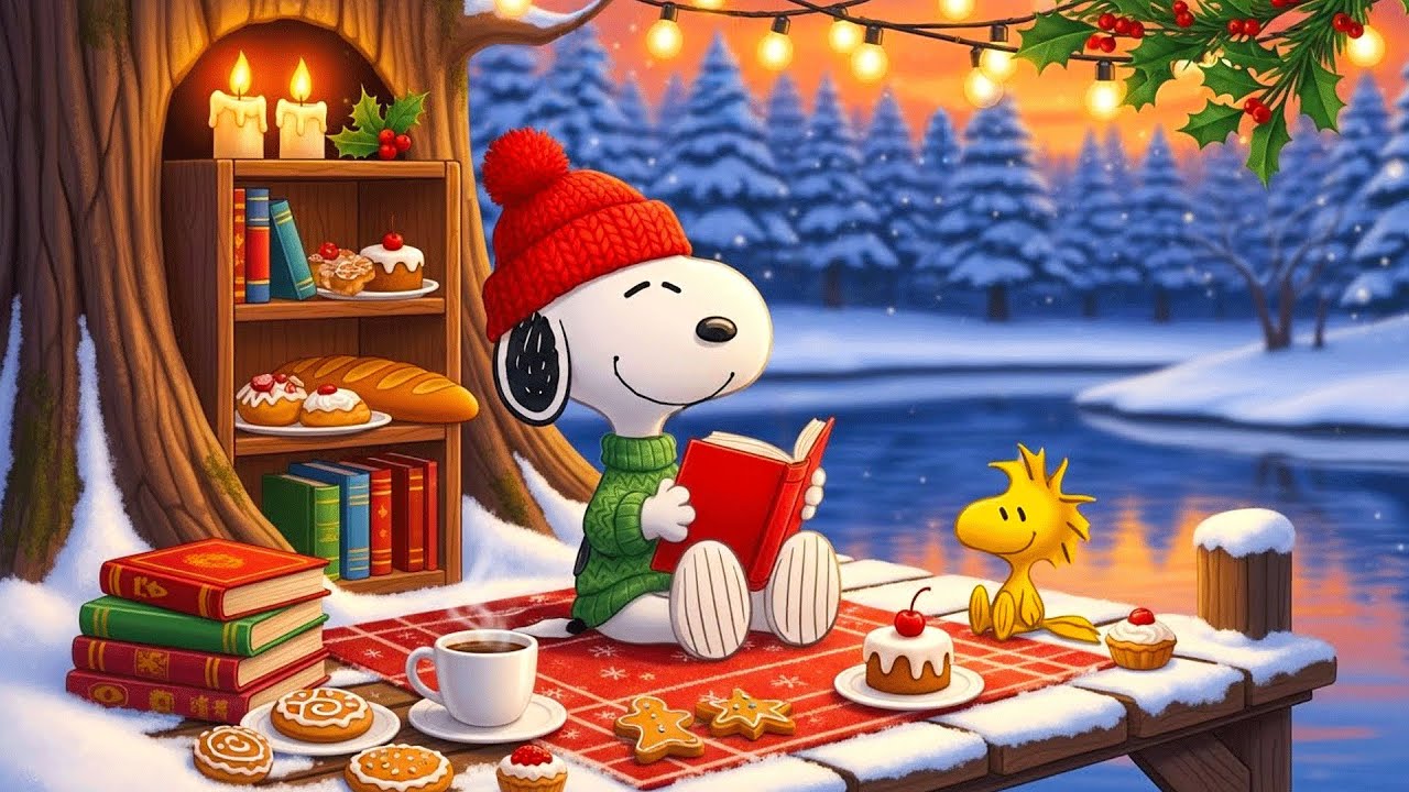 Smopy Reading by the Lake in Winter | Cozy Atmosphere, Warm Drinks & Peaceful Vibes
