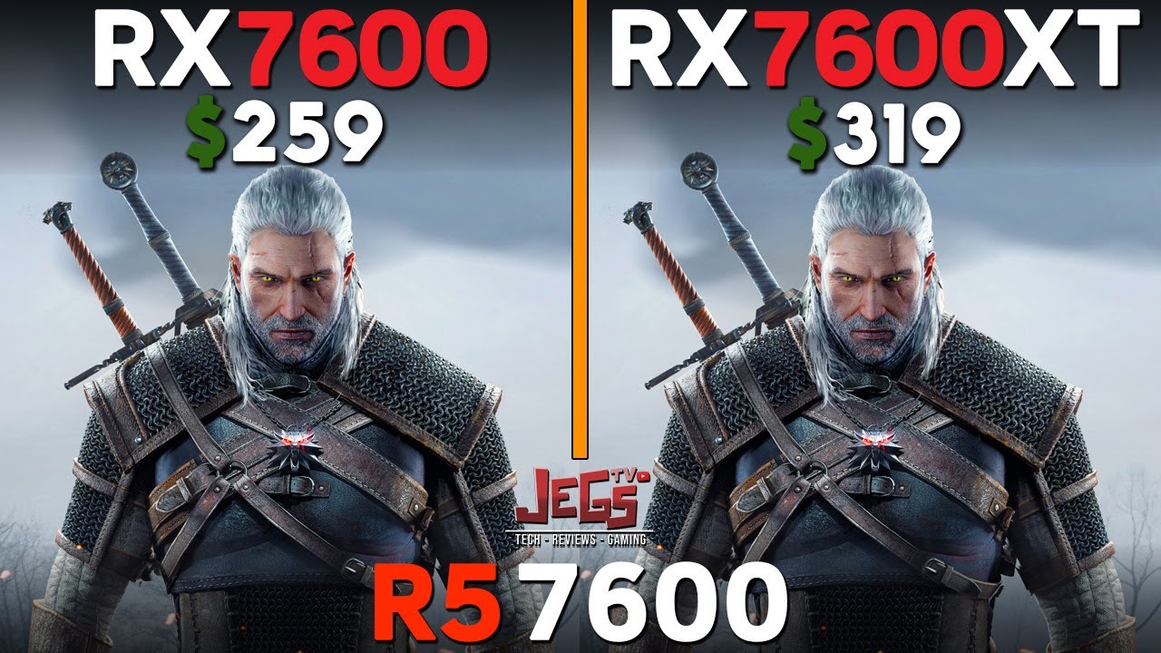 RX 7600 vs RX 7600 XT | Ryzen 5 7600 | Tested in 15 games