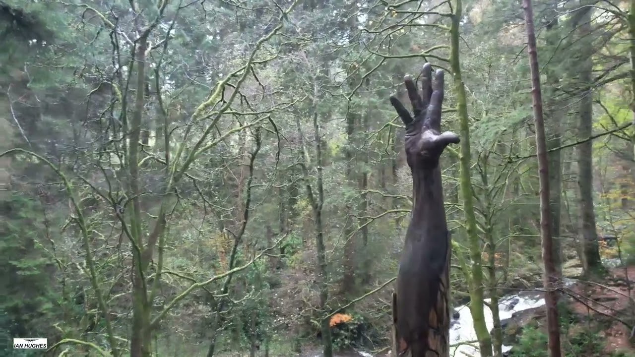 Lake Vyrnwy, Mid Wales - Dam, Rhiwargor Waterfall, Tower, Giant Hand, Weir.
