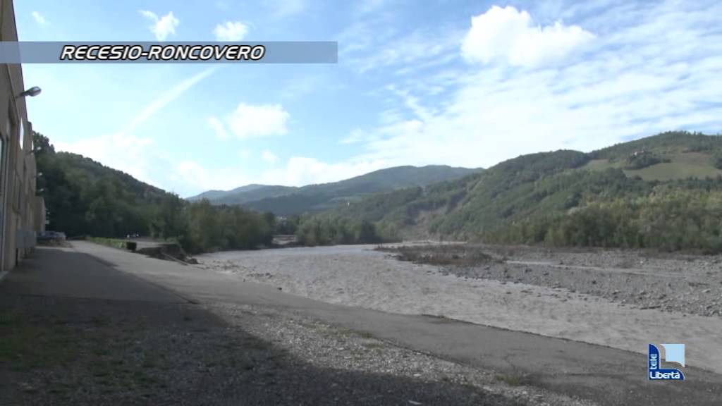 Alluvione nel Piacentino - La strada erosa e Recesio di Bettola