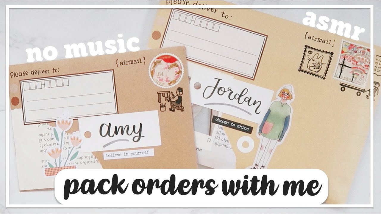 📮 packing orders for my small stationery business