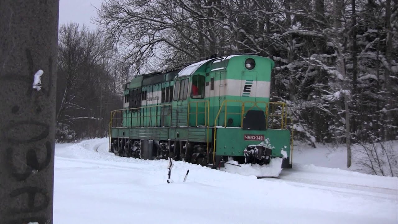 Запуск дизеля и манёвры тепловоза ЧМЭ3-3491 / Engine start and shunting of CME3-3491