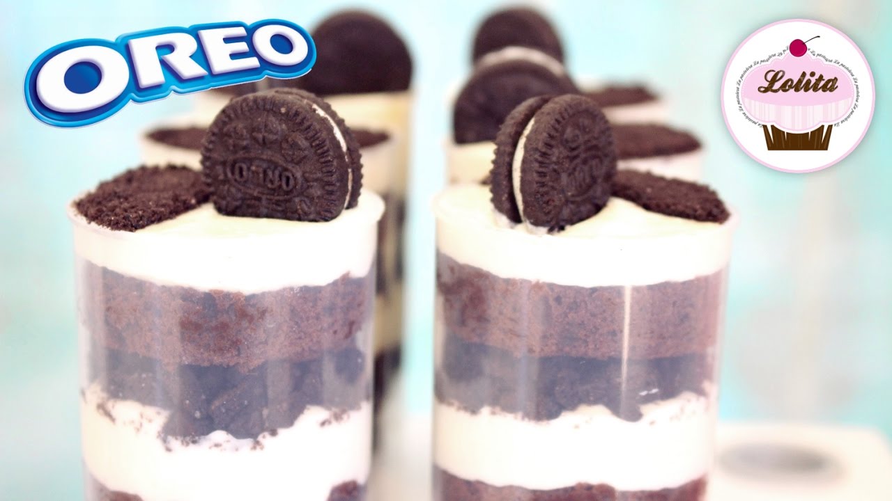 Receta de tiramisú con galletas oreo | Como hacer Push up pops | Postre con galletas Oreo fácil