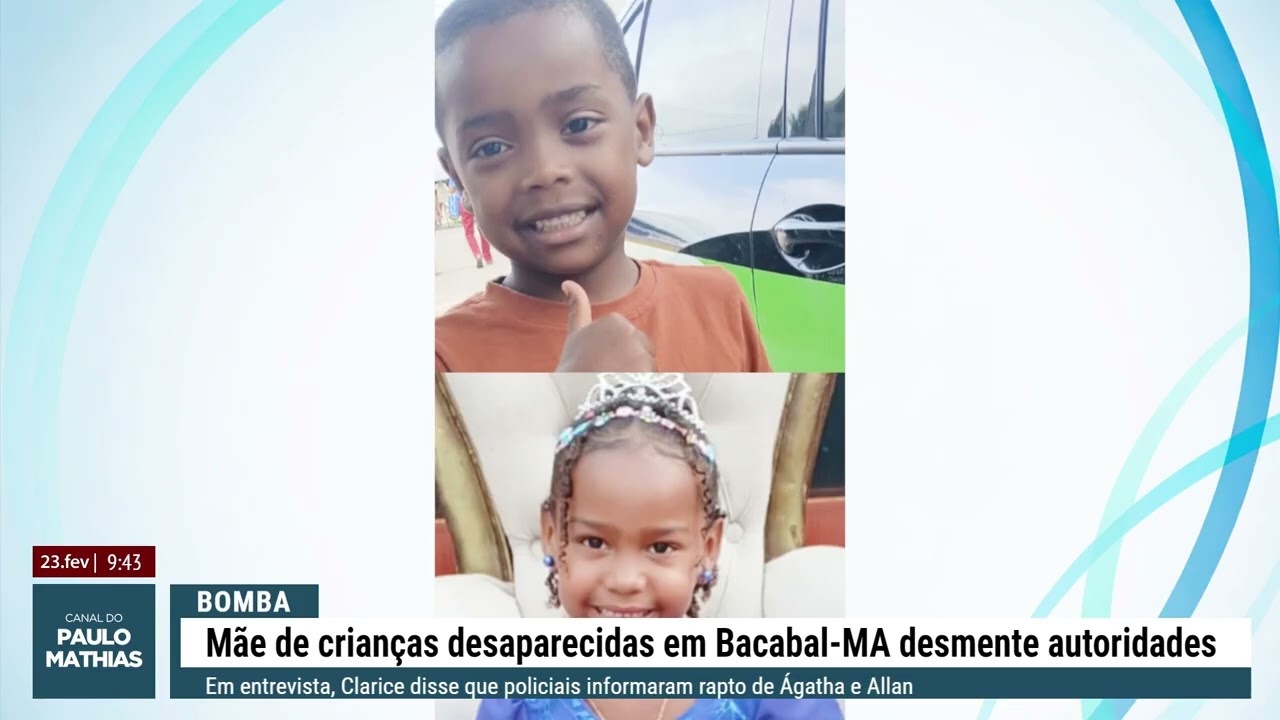 Caso das crianças desaparecidas em Bacabal Já dura 50 dias 