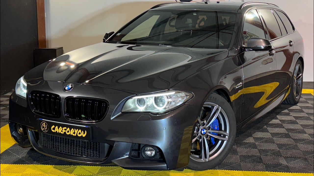 BMW Série 5 (F11) LCI Touring 525d Pack M 218ch Caméra de recul, Sièges chauffants, GPS Navigation