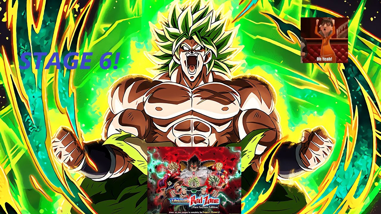 ULTIMATE RED ZONE PURE SAIYANS EDITION STAGE 6 THIS TEAM DECIMATES BROLY! DBZ Dokkan Battle!