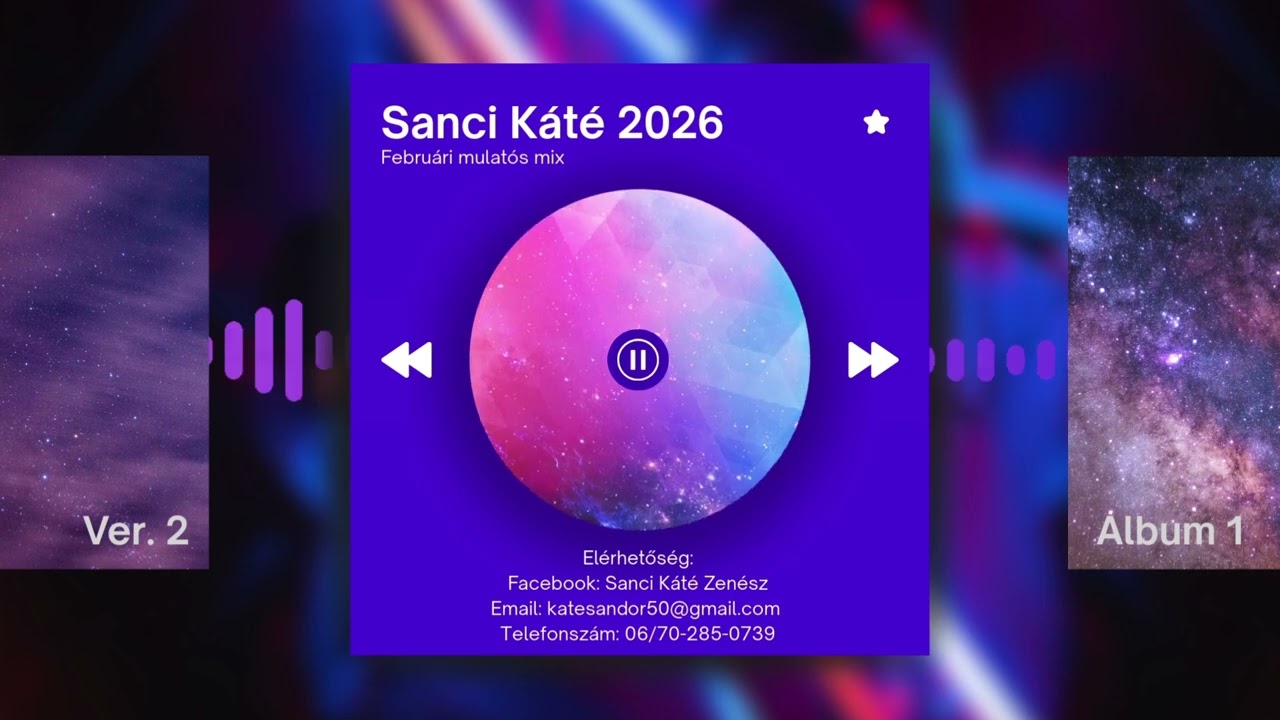 Sanci Káté 2026 - Mulatós mix (Február)