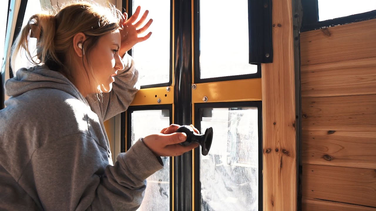 Best Way To Lock Your Skoolie Door? - short bus conversion