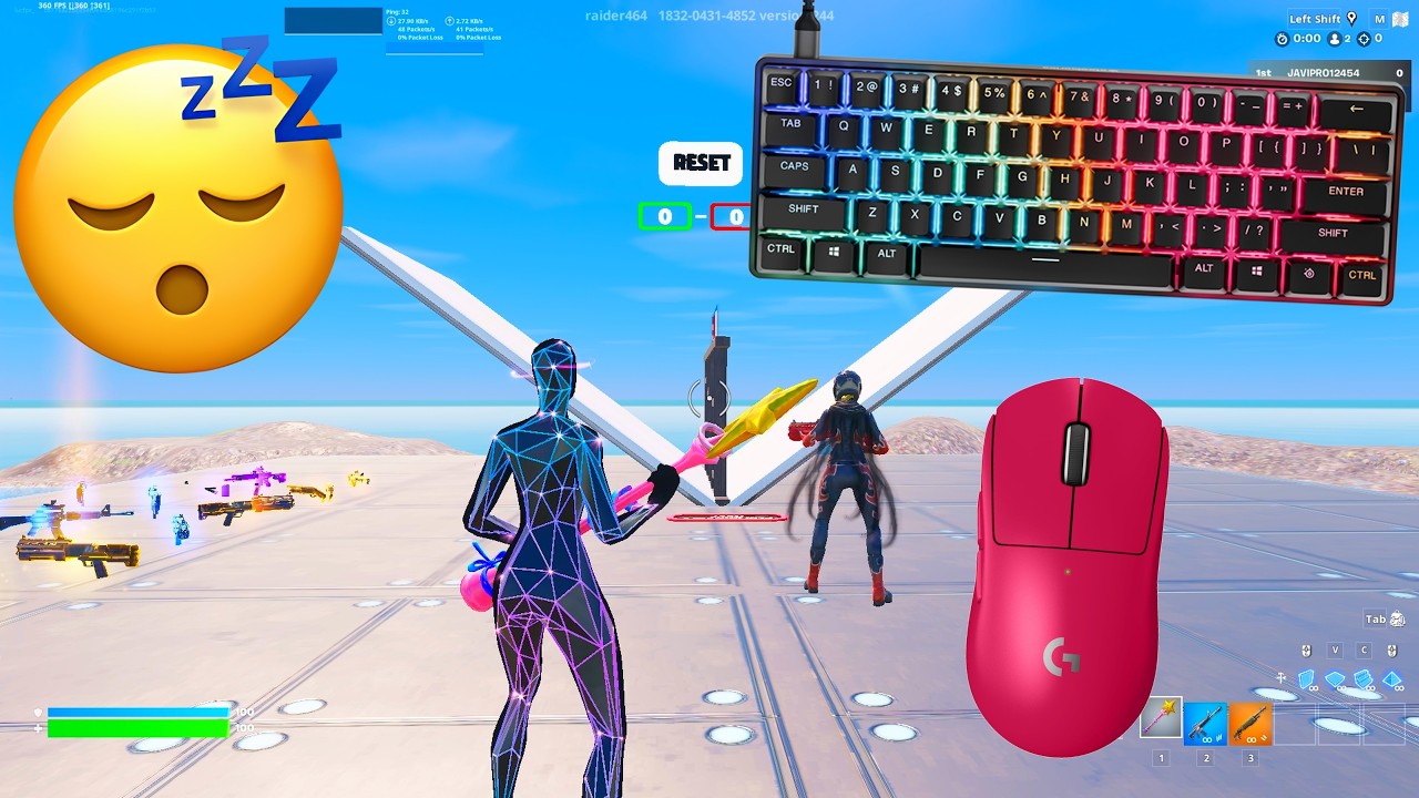The Fastest Mechanical Keyboard for Fortnite | Apex Pro Mini 360FPS Gameplay