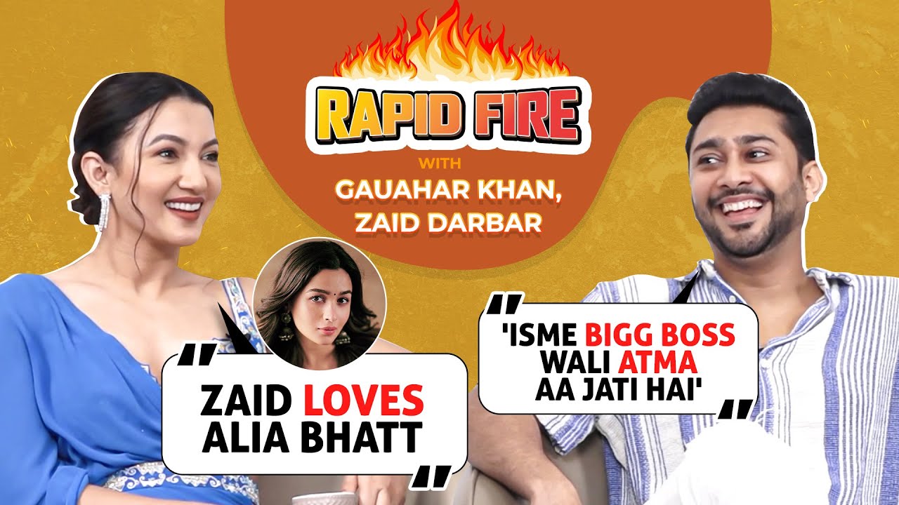 Gauahar Khan, Zaid Darbar on Ranbir-Alia, SRK-Kajol, Virat-Anushka, being judged, romantic surprises
