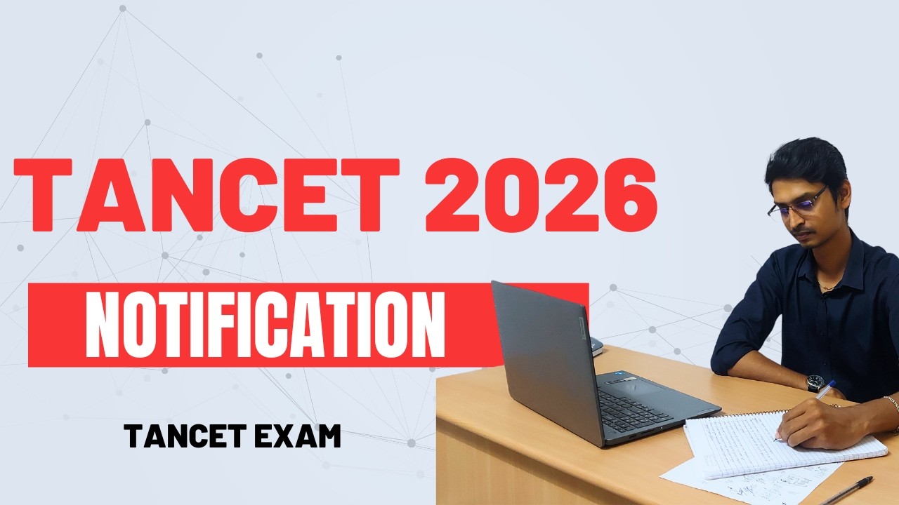 TANCET Notification 2026 | TANCET MBA 2026 | TANCET MCA 2026 | TANCET 2026